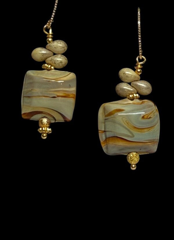Teardrop And Lampwork Beads